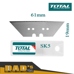 LƯỠI DAO LIỀN 61x19MM (Bộ 10 Lưỡi) TOTAL - THT519611