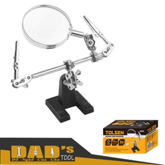 GIÁ KẸP LINH KIÊN ĐIỆN TỬ CÓ KÍNH LÚP 62MM TOLSEN - 38090