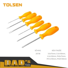BỘ 6 TUA VÍT CHỐNG TRƯỢT TOLSEN - 20738