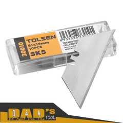 LƯỠI DAO LIỀN SK5 61x19x0.6MM (TÉP 10 LƯỠI) TOLSEN - 30010
