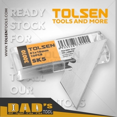 LƯỠI DAO LIỀN SK5 61x19x0.6MM (TÉP 10 LƯỠI) TOLSEN - 30010