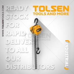 PALANG XÍCH KÉO TAY CÔNG NGHIỆP 1-4 TẤN TOLSEN 62401-04