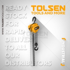 PALANG XÍCH KÉO TAY CÔNG NGHIỆP 1-4 TẤN TOLSEN 62401-04