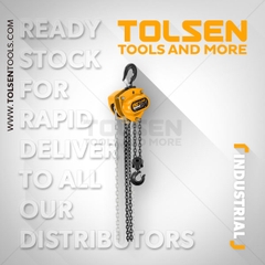 PALANG XÍCH KÉO TAY CÔNG NGHIỆP 1-4 TẤN TOLSEN 62401-04