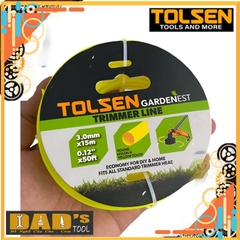 DÂY CẮT CỎ BẢN TRÒN 3.0MMX15M (VÀNG) TOLSEN - 77658