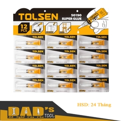 KEO SIÊU DÍNH 3g ( VỈ 12 TUÝP) TOLSEN - 50190