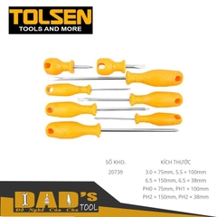 BỘ 8 TUA VÍT CHỐNG TRƯỢT TOLSEN - 20739