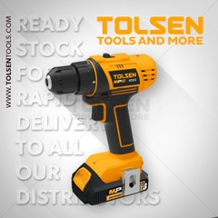 MÁY KHOAN PIN 20V 10MM TOLSEN - 87211/12