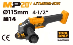 THÂN MÁY MÀI GÓC PIN 20V M14x115MM TOLSEN - 87223