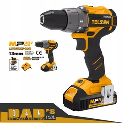 MÁY KHOAN PIN (KHÔNG BÚA) 20V 13MM (KHÔNG THAN) TOLSEN - 87252