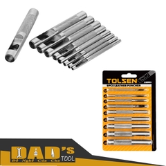 BỘ 9 CÂY ĐỤC LỖ RÃNH 2.5-10MM TOLSEN - 25093