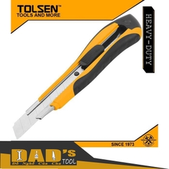DAO RỌC GIẤY CÔNG NGHIỆP (KÈM 3 LƯỠI) 18x100MM TOLSEN - 30015