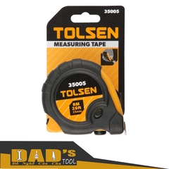 THƯỚC CUỘN THÉP BỌC NHỰA MỀM 3/5/8M - TOLSEN