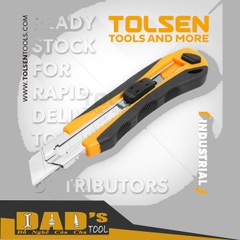 DAO RỌC GIẤY CÔNG NGHIỆP (KÈM 3LƯỠI) 25x125MM TOLSEN - 30016