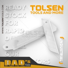 LƯỠI DAO 18x100x0.5MM (TÉP 10 LƯỠI) TOLSEN - 30011