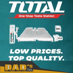 LƯỠI DAO LIỀN 61x19MM (Bộ 10 Lưỡi) TOTAL - THT519611