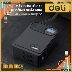 MÁY BƠM LỐP Ô TÔ MINI 80W 25L/PHÚT DELI – DL880590