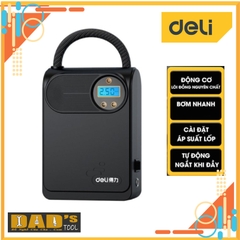 MÁY BƠM LỐP Ô TÔ MINI 80W 25L/PHÚT DELI – DL880590