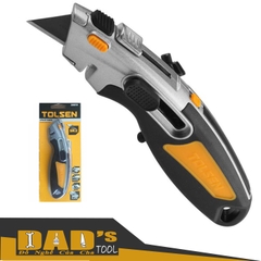 DAO RỌC CÁN NHÔM LƯỠI LIỀN 61x19MM (KÈM 3 LƯỠI) TOLSEN - 30019