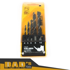 BỘ 5 MŨI KHOAN GỖ 4-10MM TOLSEN - 75625