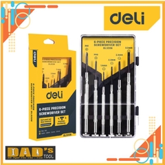 BỘ TUA VÍT ĐIỆN TỬ 6 CÂY DELI - DL3206