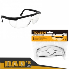 KÍNH BẢO HỘ NHỰA GỌNG ĐEN TOLSEN - 45071