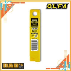 LƯỠI DAO RỌC GIẤY 25x126x0.7 mm OLFA HB-20 (HỘP 20 LƯỠI)
