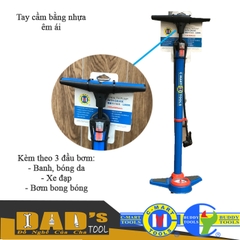 ỐNG BƠM XE ĐẠP ( Bơm tay) CÓ ĐỒNG HỒ 685mm C-MART L0006