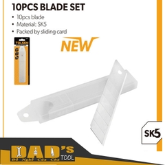 LƯỠI DAO 18x100x0.5MM (TÉP 10 LƯỠI) TOLSEN - 30011