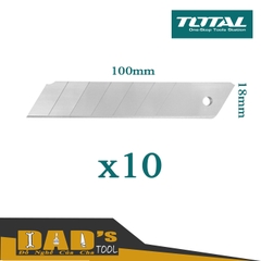 LƯỠI DAO RỌC GIẤY 18x100mm (10LƯỠI/HỘP) TOTAL THT519181