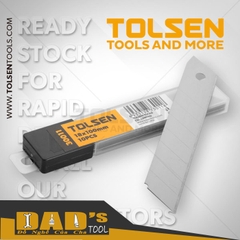 LƯỠI DAO 18x100x0.5MM (TÉP 10 LƯỠI) TOLSEN - 30011