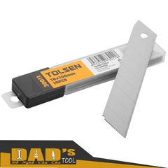 LƯỠI DAO 18x100x0.5MM (TÉP 10 LƯỠI) TOLSEN - 30011