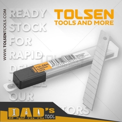 LƯỠI DAO 18x100x0.5MM (TÉP 10 LƯỠI) TOLSEN - 30011