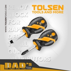 BỘ 2 CÂY TUA VÍT NGẮN 38MM TOLSEN - 20181