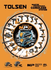 BỘ MÁY KHOAN VÀ MÁY BẮN VÍT PIN 20V TOLSEN - 87239