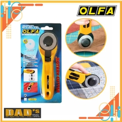 DAO CẮT VẢI LƯỠI TRÒN 45mm OLFA RTY-2C/YEL