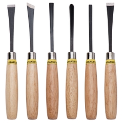 BỘ ĐỤC GỖ 6 CÂY CÁN GỖ STANLEY STHT16120-8