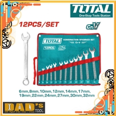 BỘ 12 CỜ LÊ VÒNG MIỆNG 6-32MM TOTAL - THT1022122
