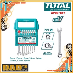 BỘ 8 CỜ LÊ VÒNG MIỆNG TỰ ĐỘNG 8 ĐẾN 19MM TOTAL - THT103RK086
