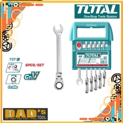 BỘ 6 CỜ LÊ VÒNG MIỆNG TỰ ĐỘNG LINH HOẠT 8 ĐẾN 17MM TOTAL - THT103RK566