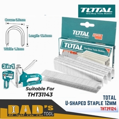 ĐINH GHIM CHỮ U 1.2x12MM TOTAL - THT39124