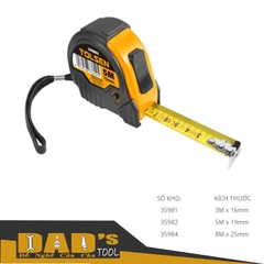 THƯỚC CUỘN THÉP BỌC NHỰA HỆ MÉT 3/5/8m TOLSEN - 35981/82/84