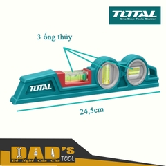 THƯỚC THỦY NHÔM ĐÚC 24.5CM (KHÔNG TỪ) TOTAL - TMT221306