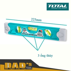 THƯỚC THỦY NHỰA 225MM (CÓ TỪ) TOTAL - TMT2267
