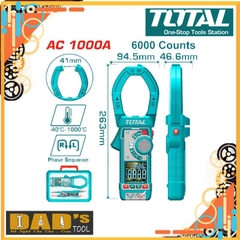 KỀM ĐO AC KỸ THUẬT SỐ 1000A TOTAL - TMT7610001