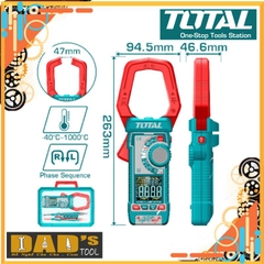 KỀM ĐO AC KỸ THUẬT SỐ 1000A TOTAL - TMT7610002