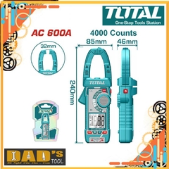 KỀM ĐO DC/AC KỸ THUẬT SỐ 600A TOTAL - TMT766001
