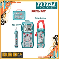 BỘ COMBO 3 DỤNG CỤ KIỂM TRA VÀ ĐO ĐIỆN KỸ THUẬT SỐ TOTAL - TOS24067