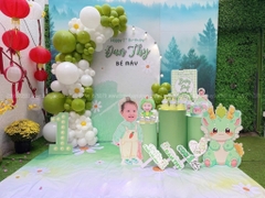 Backdrop sinh nhật bé gái 1 tuổi tuổi Thìn