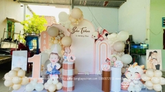 Backdrop sinh nhật bé gái tuổi Thìn đẹp